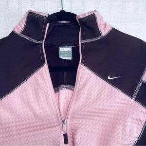 Nike Women's Pink and Maroon activewear jacket